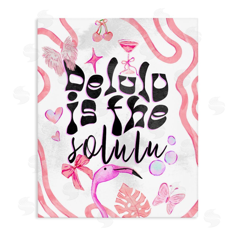 Ziwei Li Delulu Is The Solulu Stretched Canvas Wall Art