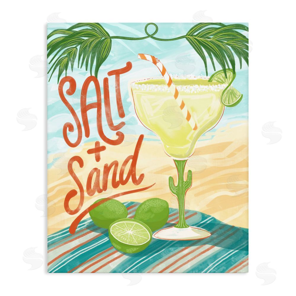 Connie Summers Salt & Sand Margarita Stretched Canvas Wall Art Print