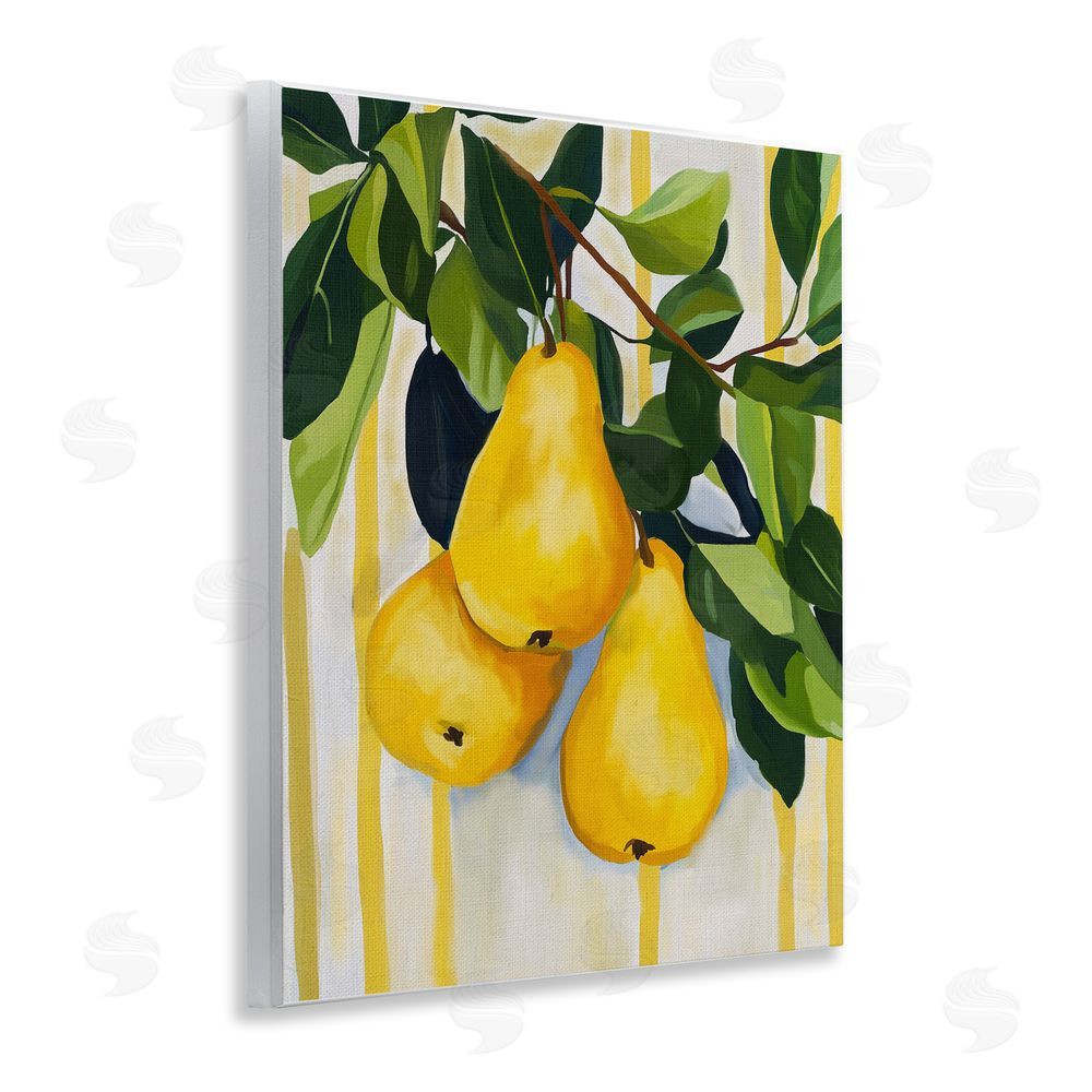 Yen Pears on Lush Branch Wall Plaque Home Decor Art Print
