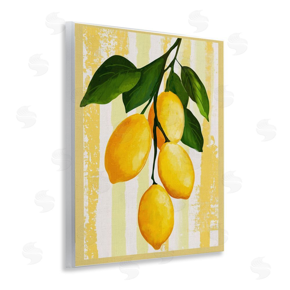 Yen Lemons on Green Branch Wall Plaque Home Decor Art Print