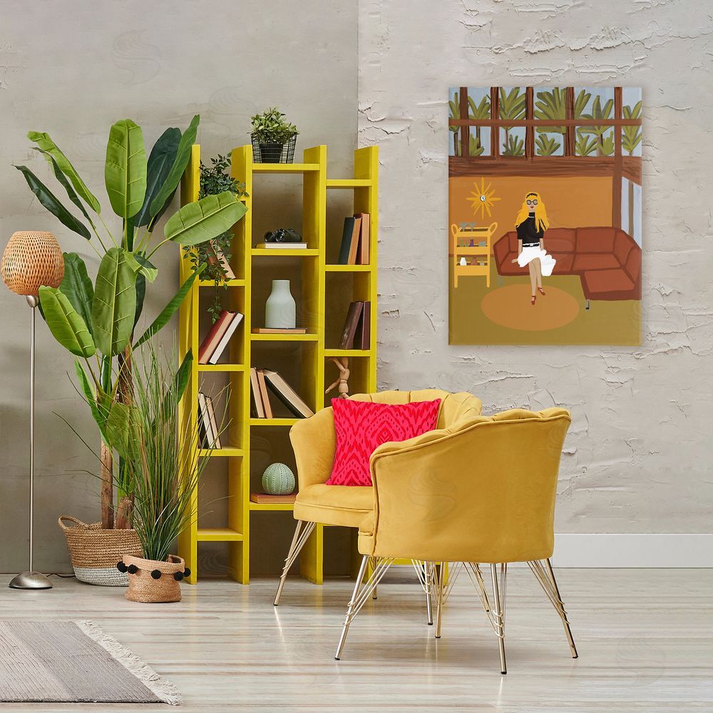 Kristal Clifford Living The Girl Life Stretched Canvas Wall Art in Room