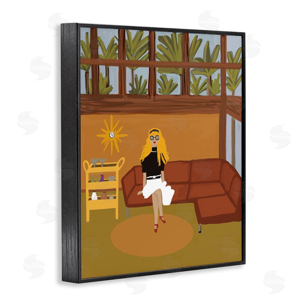 Kristal Clifford Living The Girl Life Black Framed Giclee Wall Art