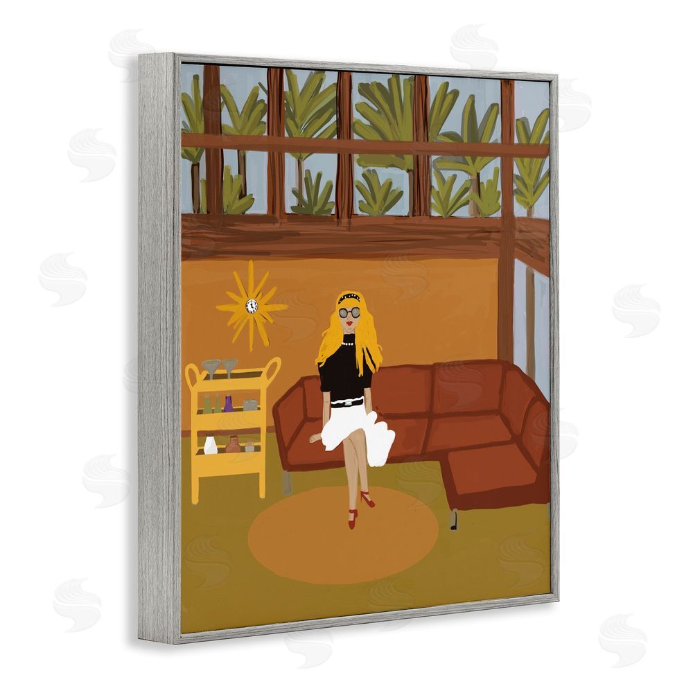 Kristal Clifford Living The Girl Life Gray Framed Giclee Wall Art