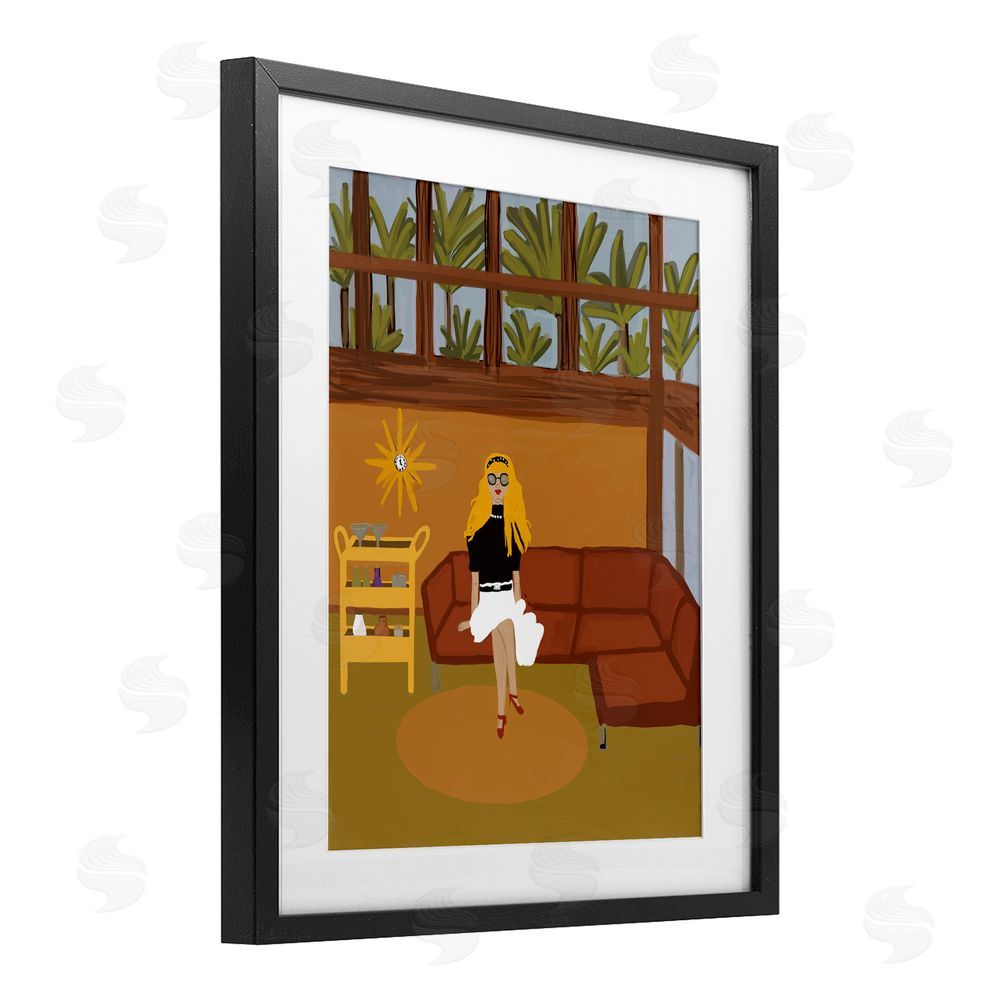 Kristal Clifford Living The Girl Life Black Framed Print Under Glass Wall Art