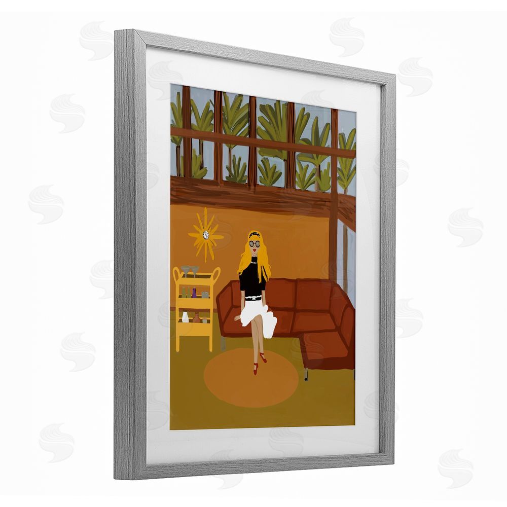 Kristal Clifford Living The Girl Life Gray Framed Print Under Glass Wall Art