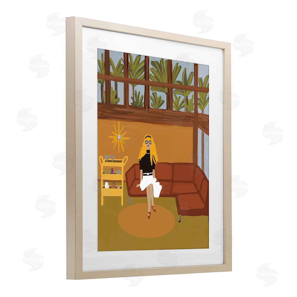 Kristal Clifford Living The Girl Life Brown Framed Print Under Glass Wall Art
