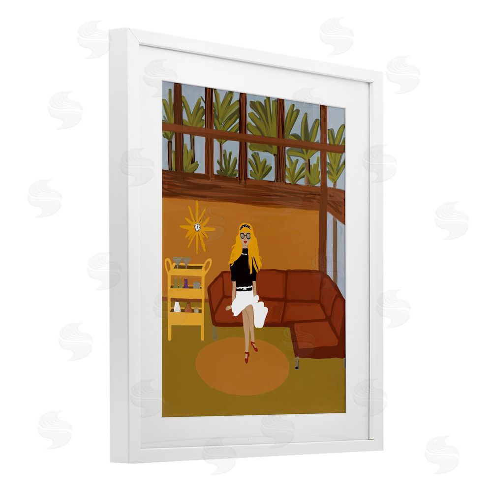 Kristal Clifford Living The Girl Life White Framed Print Under Glass Wall Art
