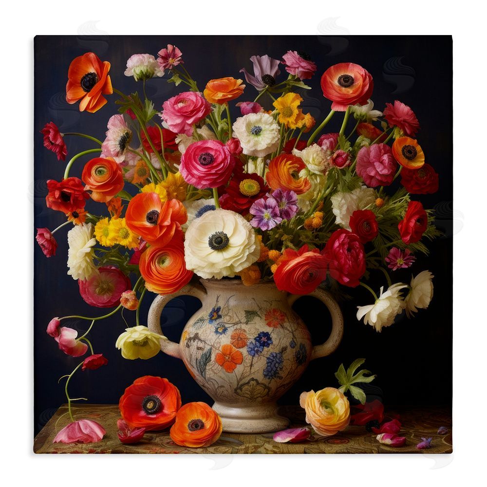 Lazar Studio Harmonious Bouquet Composition Stretched Canvas Wall Art