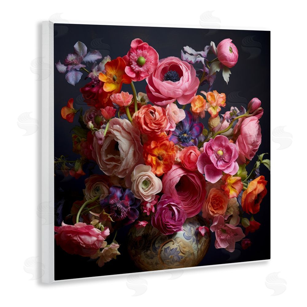 Lazar Studio Harmonious Composition of Florals Wall Plaque Home Decor Art Print
