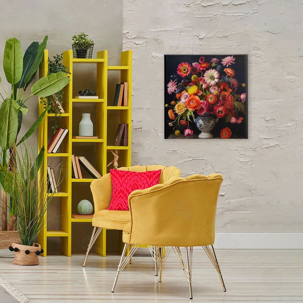 Lazar Studio Harmonious Spring Bouquet Stretched Canvas Wall Art in Room