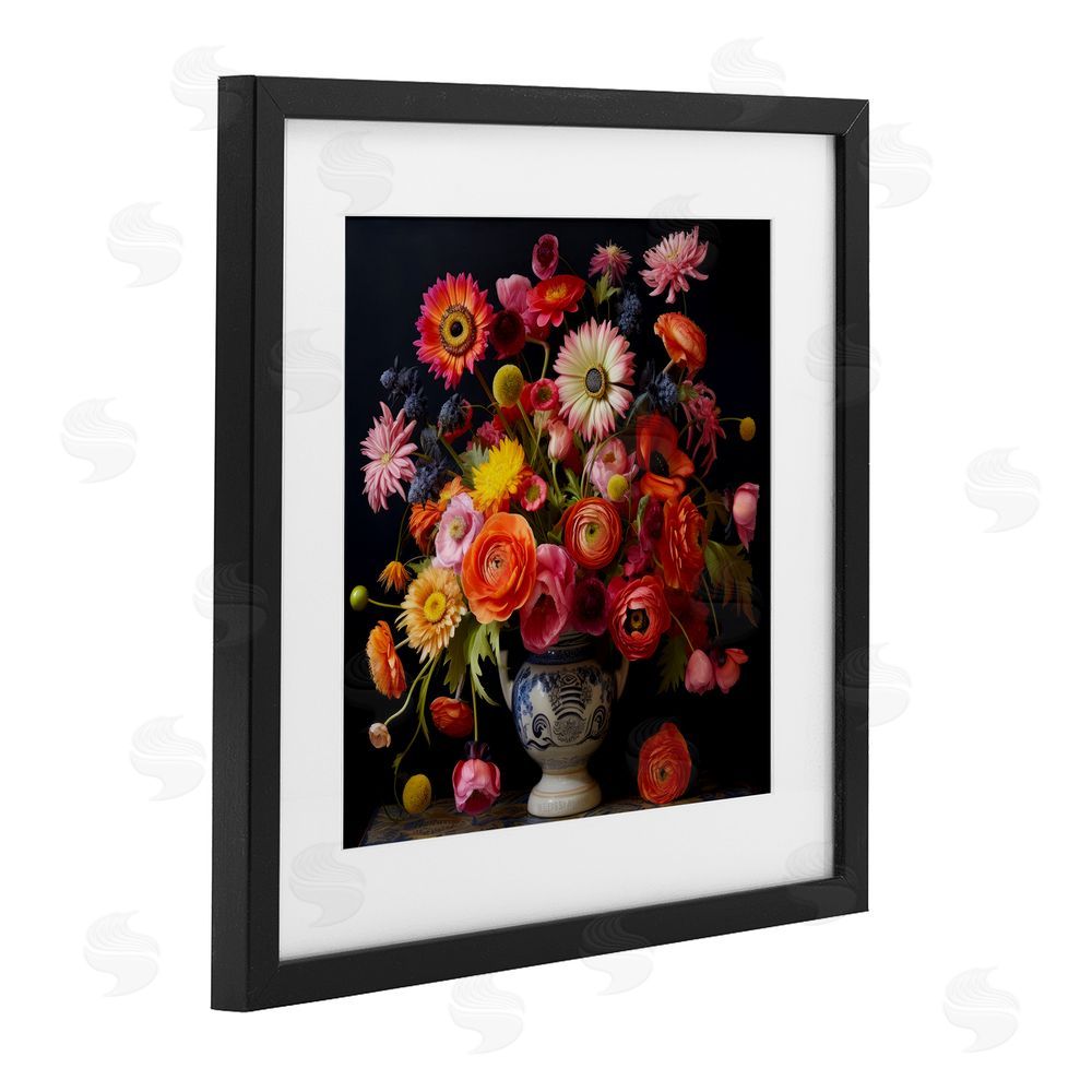 Lazar Studio Harmonious Spring Bouquet Black Framed Print Under Glass Wall Art