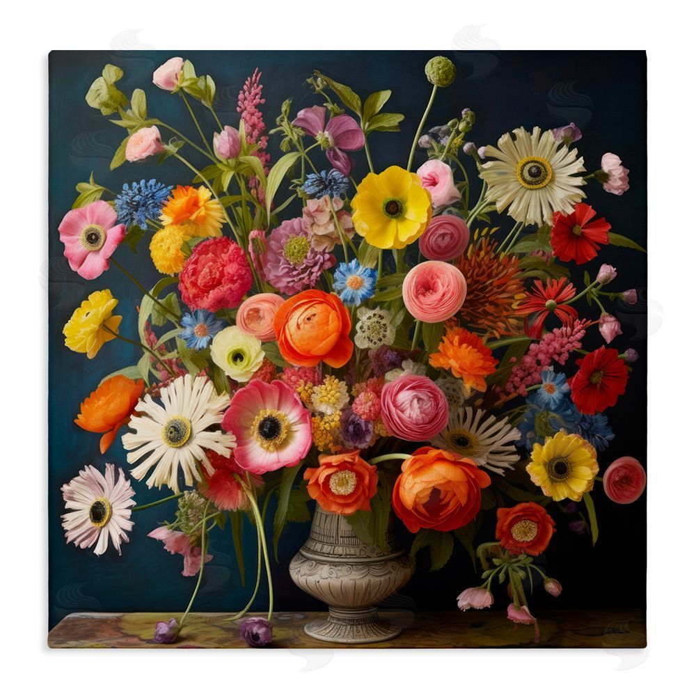 Lazar Studio Harmonious Garden Bouquet Stretched Canvas Wall Art