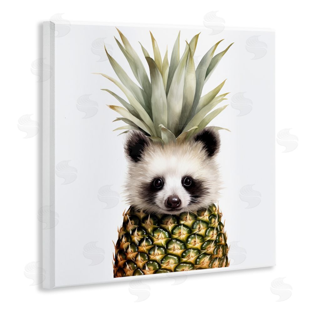 Lazar Studio Pineapple Panda Cub Wall Plaque Home Decor Art Print