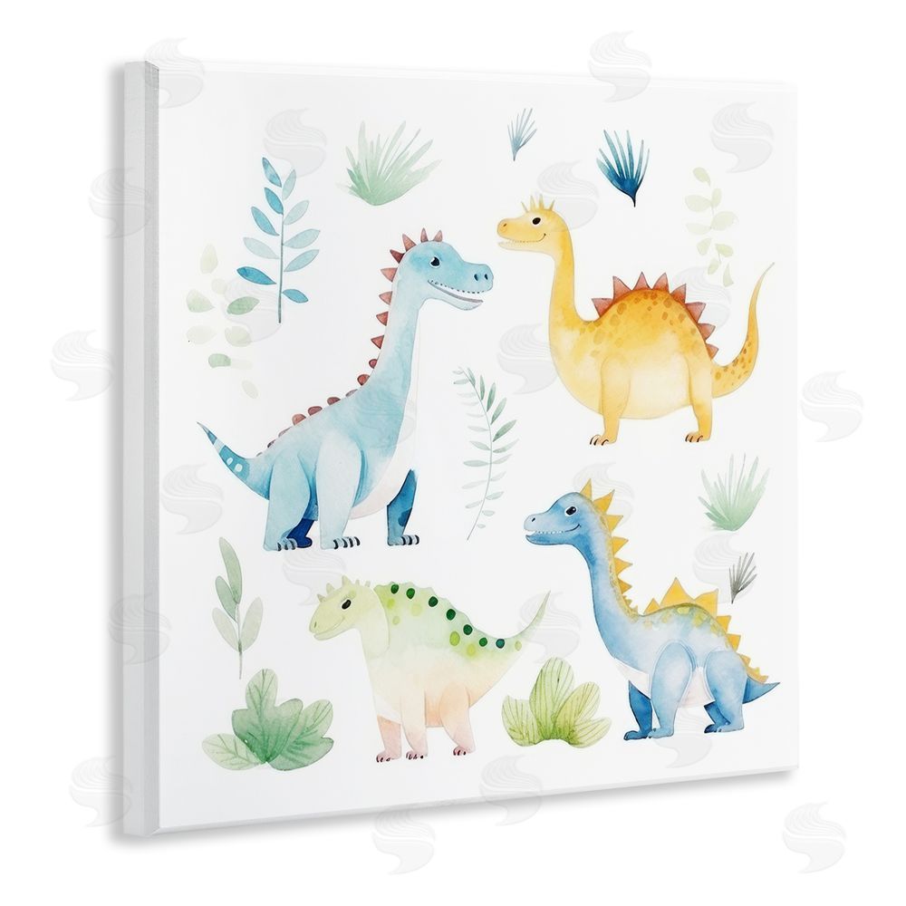 Lazar Studio Playful Dinosaur Wonderland Wall Plaque Home Decor Art Print