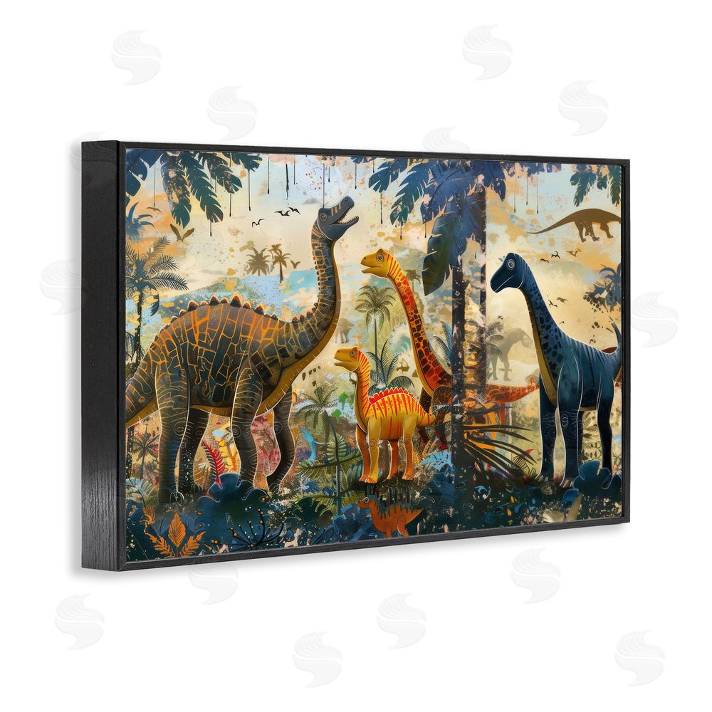 Lazar Studio Jurassic Journey in Nature Black Framed Giclee Wall Art