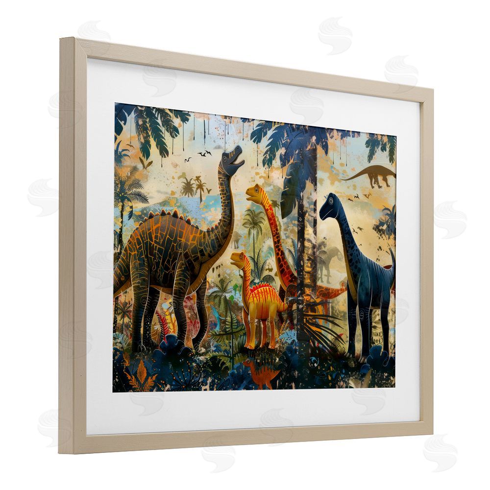 Lazar Studio Jurassic Journey in Nature Brown Framed Print Under Glass Wall Art