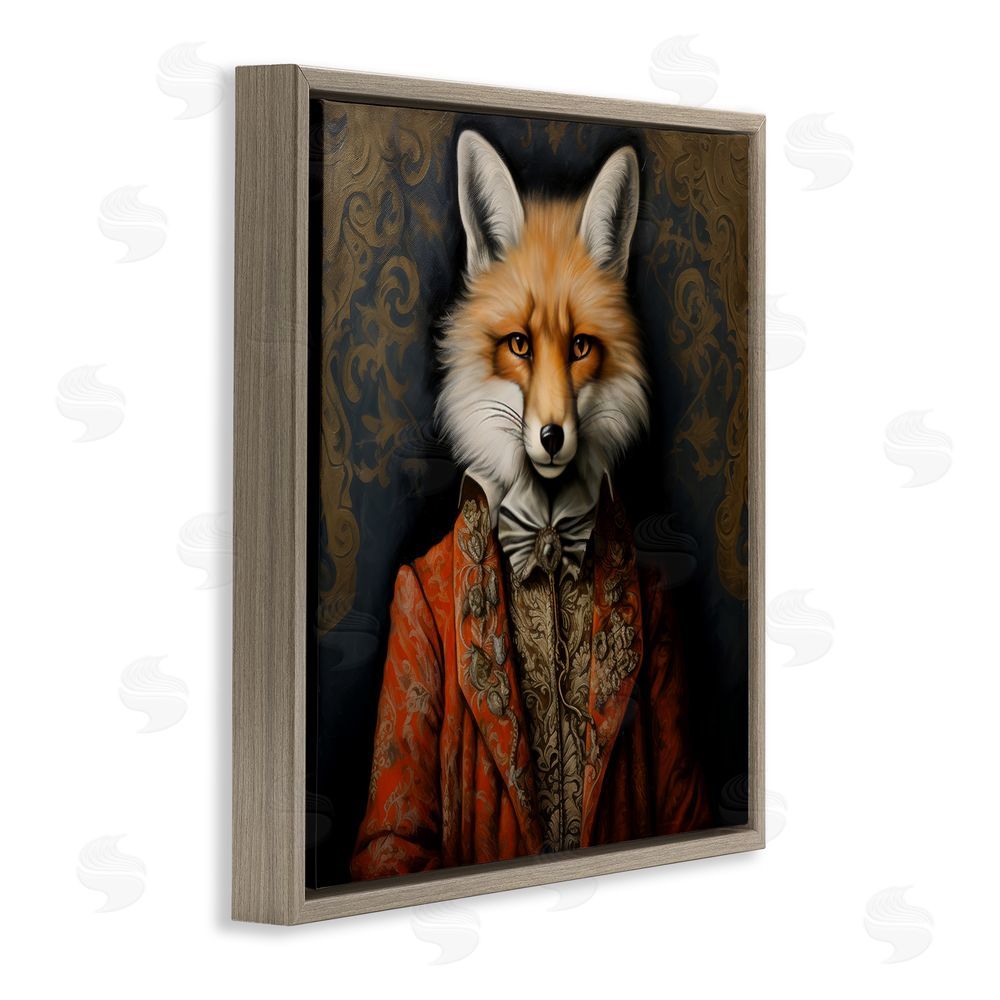 Lazar Studio Mystical Metamorphosis Fox Brown Floating Framed Canvas Wall Art