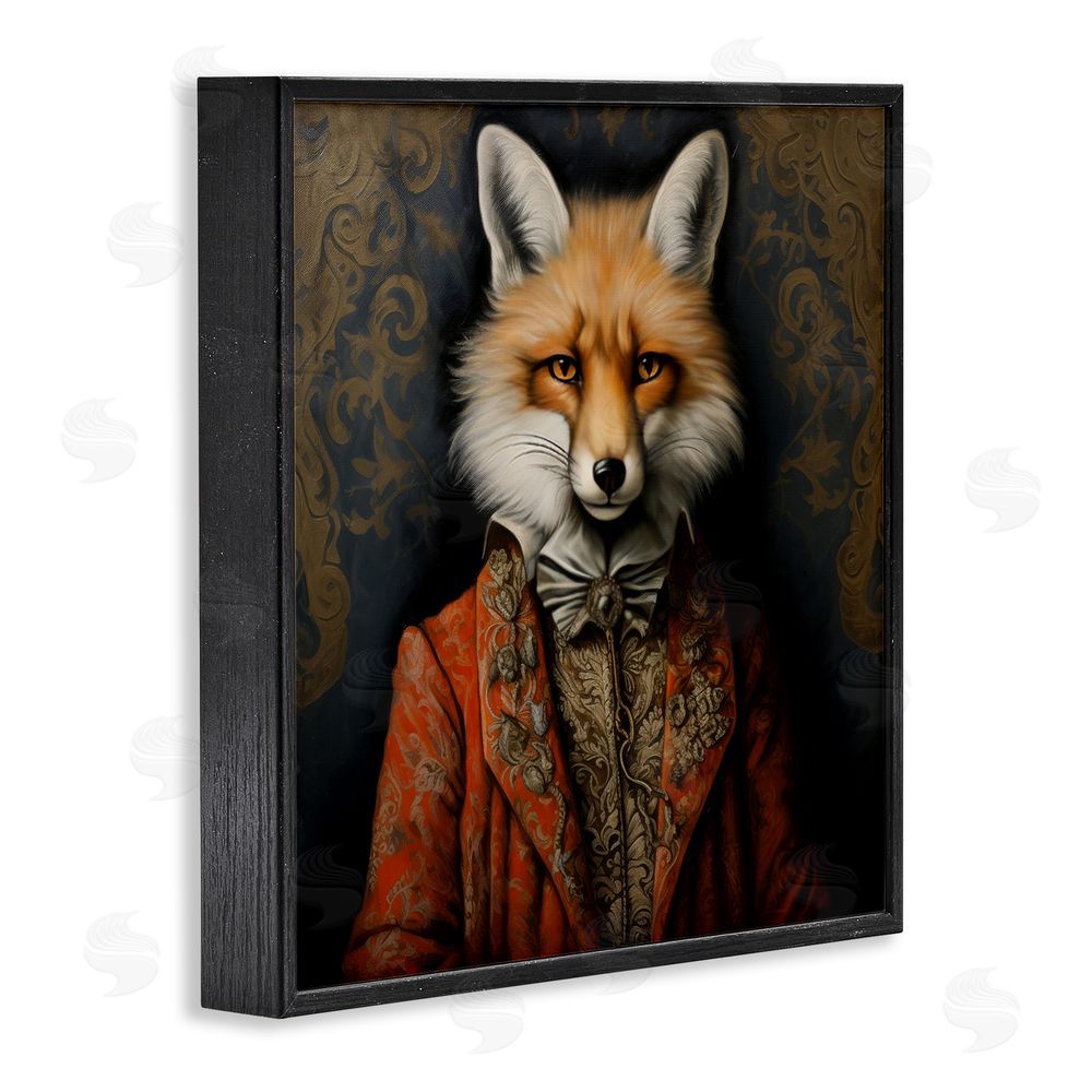 Lazar Studio Mystical Metamorphosis Fox Black Framed Giclee Wall Art