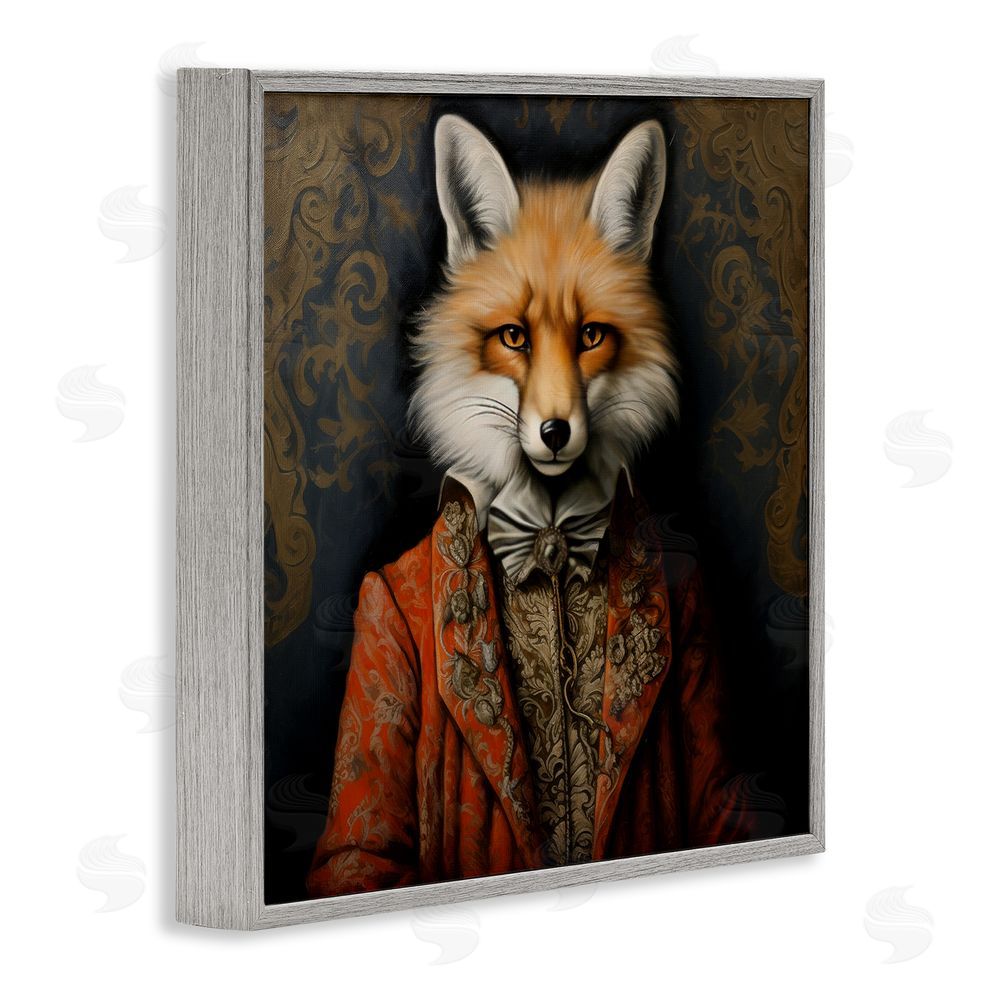 Lazar Studio Mystical Metamorphosis Fox Gray Framed Giclee Wall Art