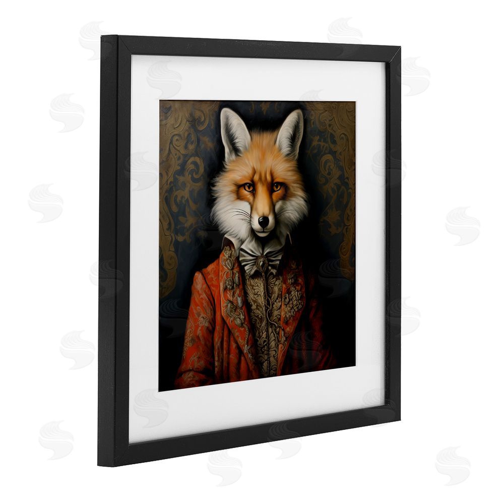 Lazar Studio Mystical Metamorphosis Fox Black Framed Print Under Glass Wall Art