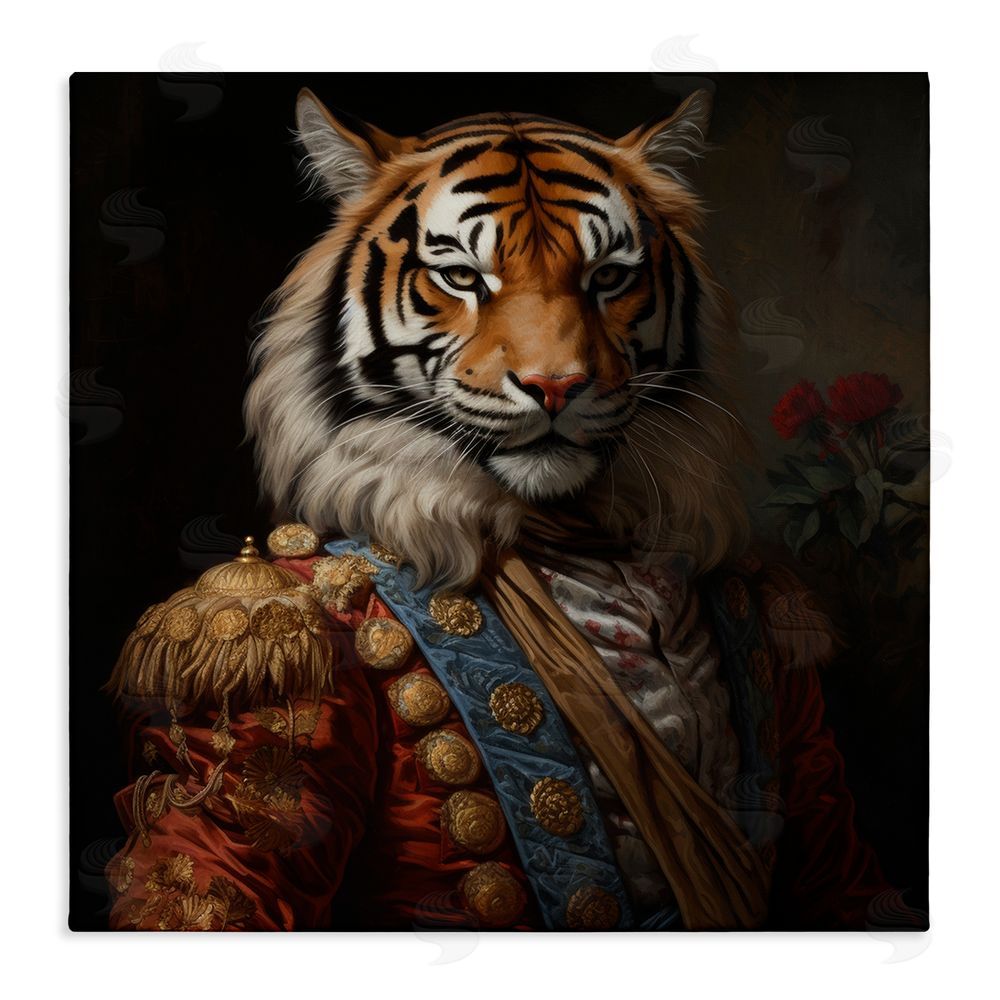 Lazar Studio Noble Tiger Transformation Stretched Canvas Wall Art