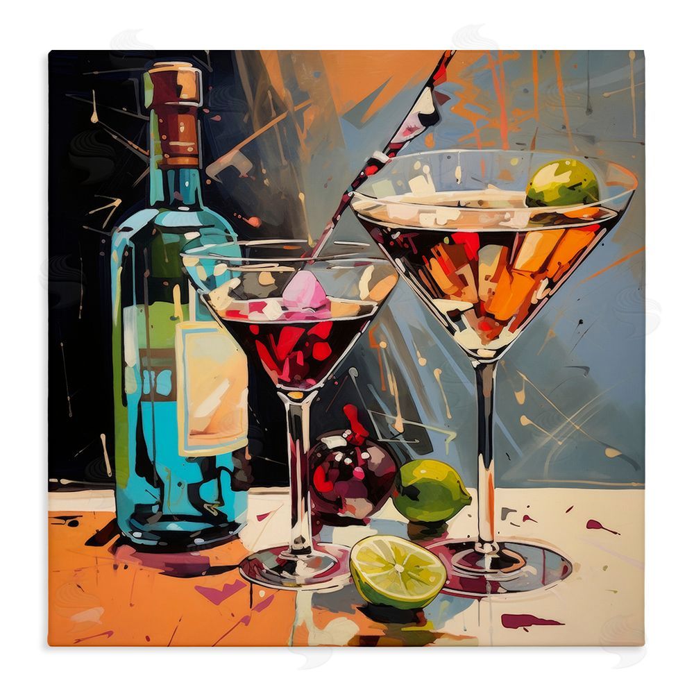 Lazar Studio Every Sip of Martini Night Stretched Canvas Wall Art