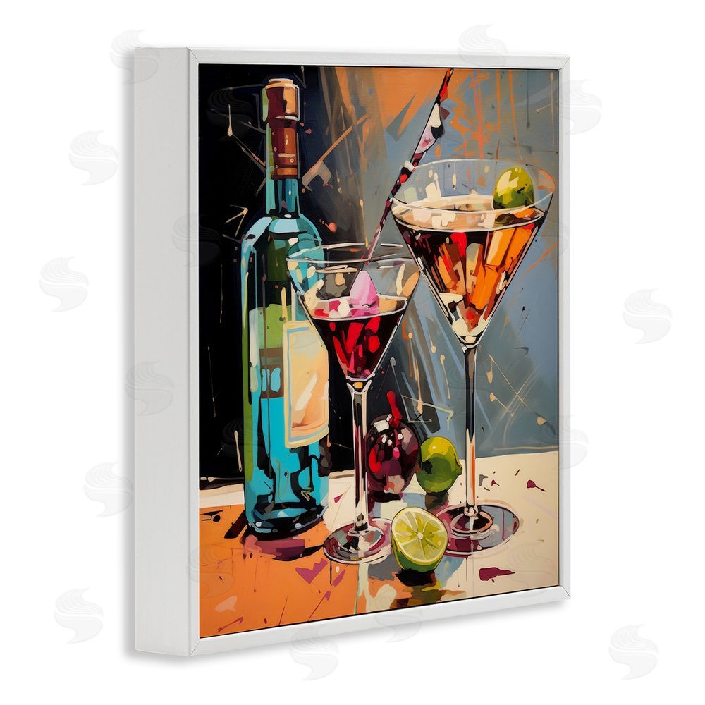 Lazar Studio Every Sip of Martini Night White Framed Giclee Wall Art