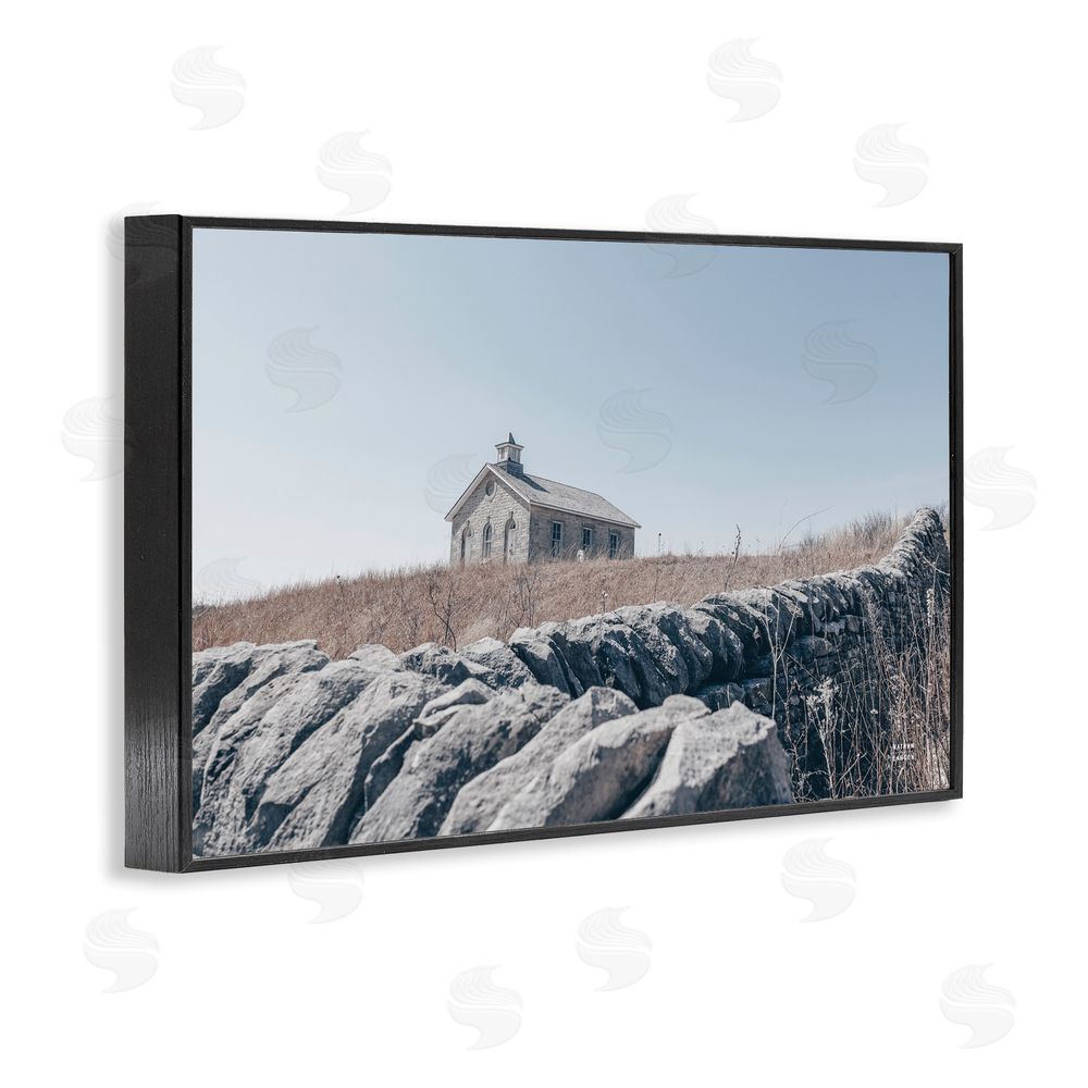 Nathan Larson One Room Schoolhouse Black Framed Giclee Wall Art