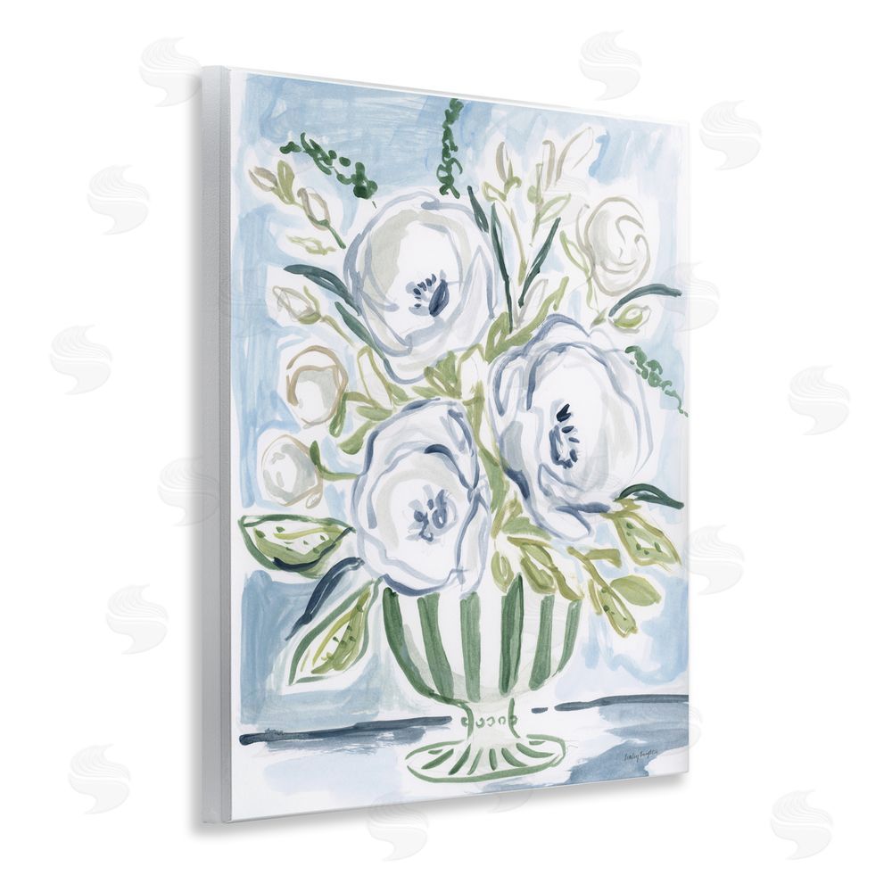 Haley Knighten Fiona Pastel Floral Bouquet Wall Plaque Home Decor Art Print