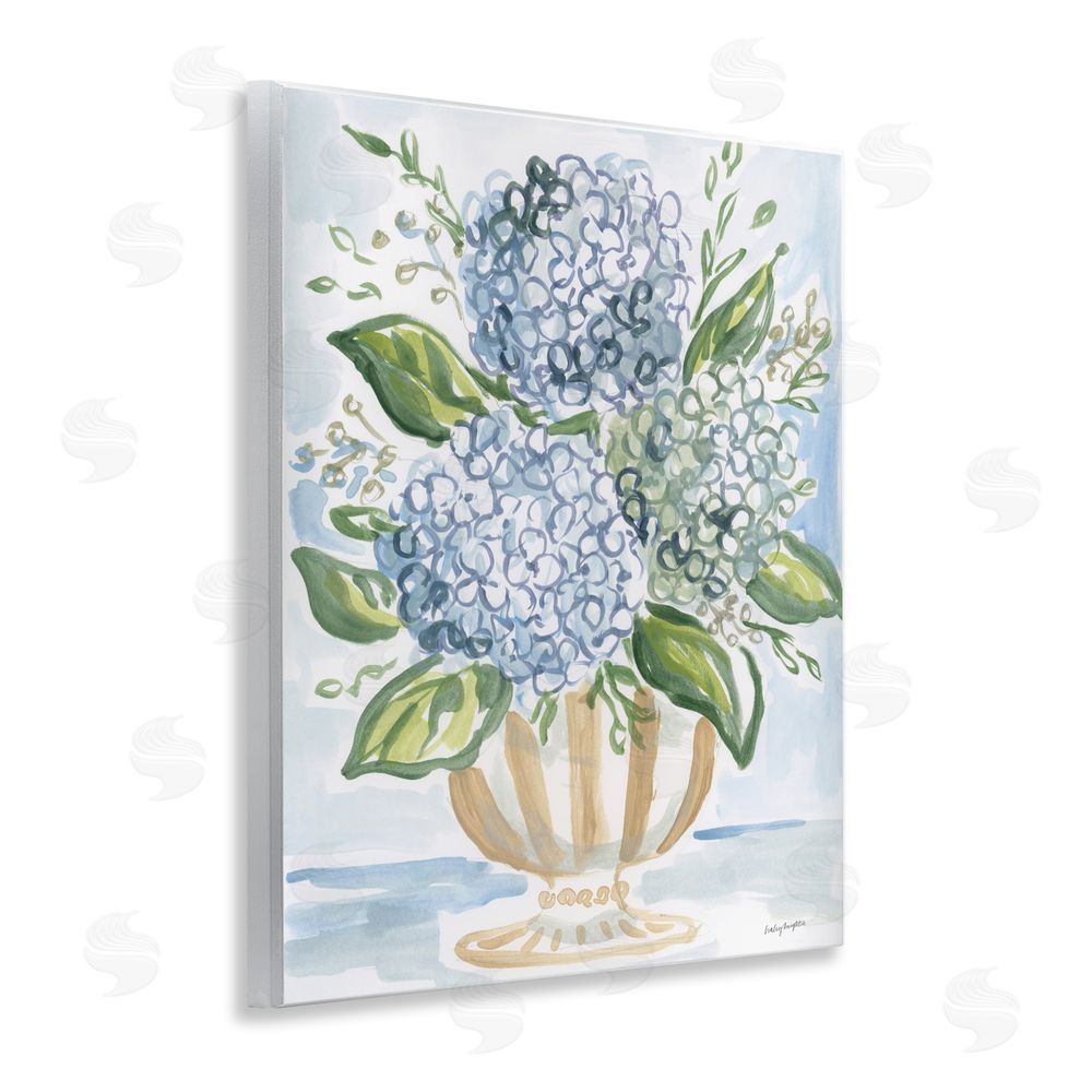 Haley Knighten Serena Pastel Hydrangea Bouquet Wall Plaque Printed Art