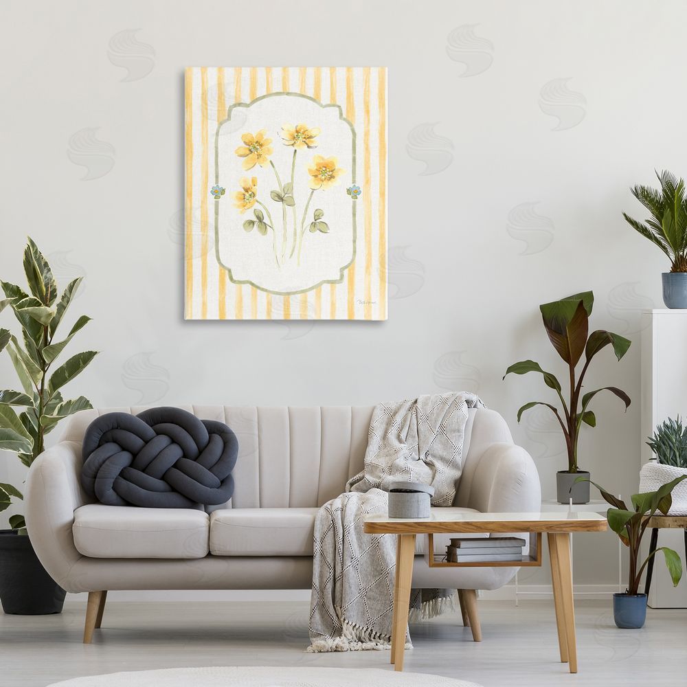 Beth Grove Sweet Honey Flowers Stretched Canvas on Wall