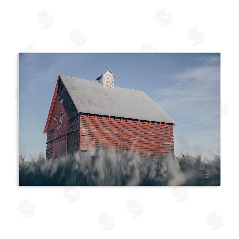 Nathan Larson End Of The Field Cottage Stretched Canvas Wall Art