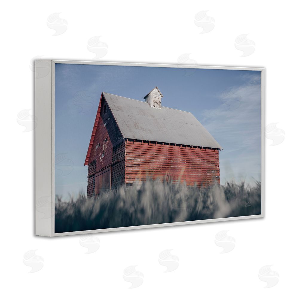 Nathan Larson End Of The Field Cottage White Framed Giclee Wall Art