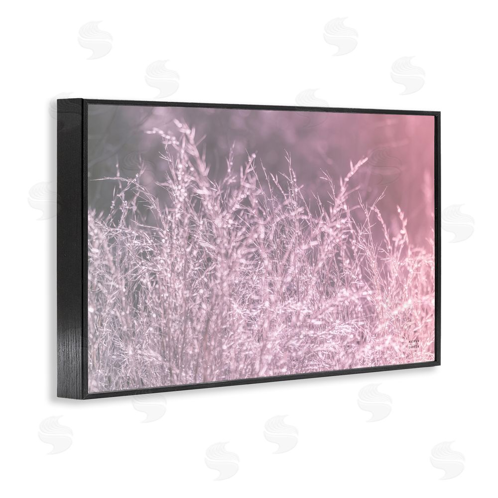 Nathan Larson Pink Morning Gentle Meadow Black Framed Giclee Wall Art