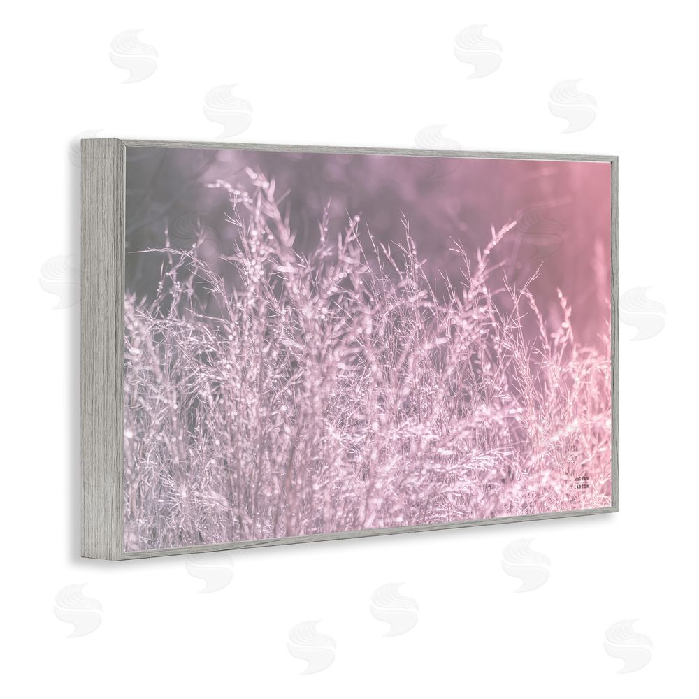 Nathan Larson Pink Morning Gentle Meadow Gray Framed Giclee Wall Art