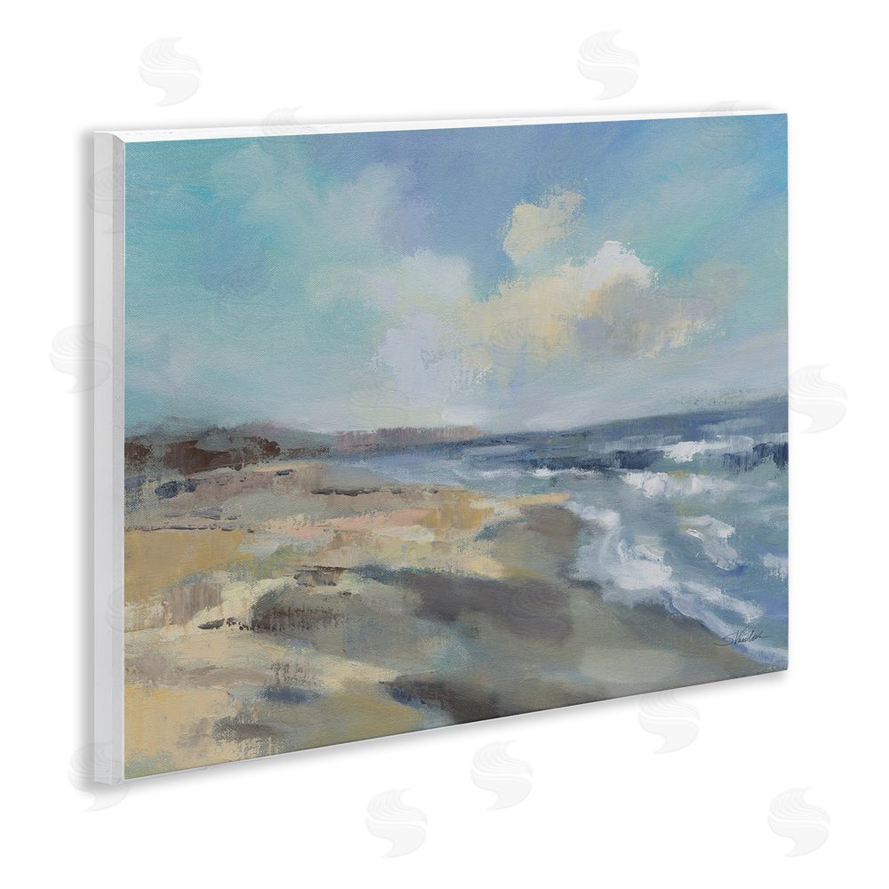 Silvia Vassileva Serene Morning Beach Waves Wall Plaque Printed Art