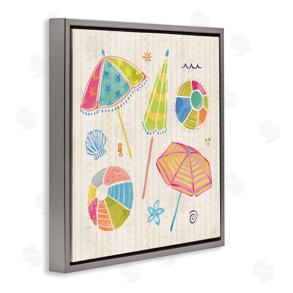 Dina June Fine In The Sunshine Gray Floating Framed Canvas Wall Art