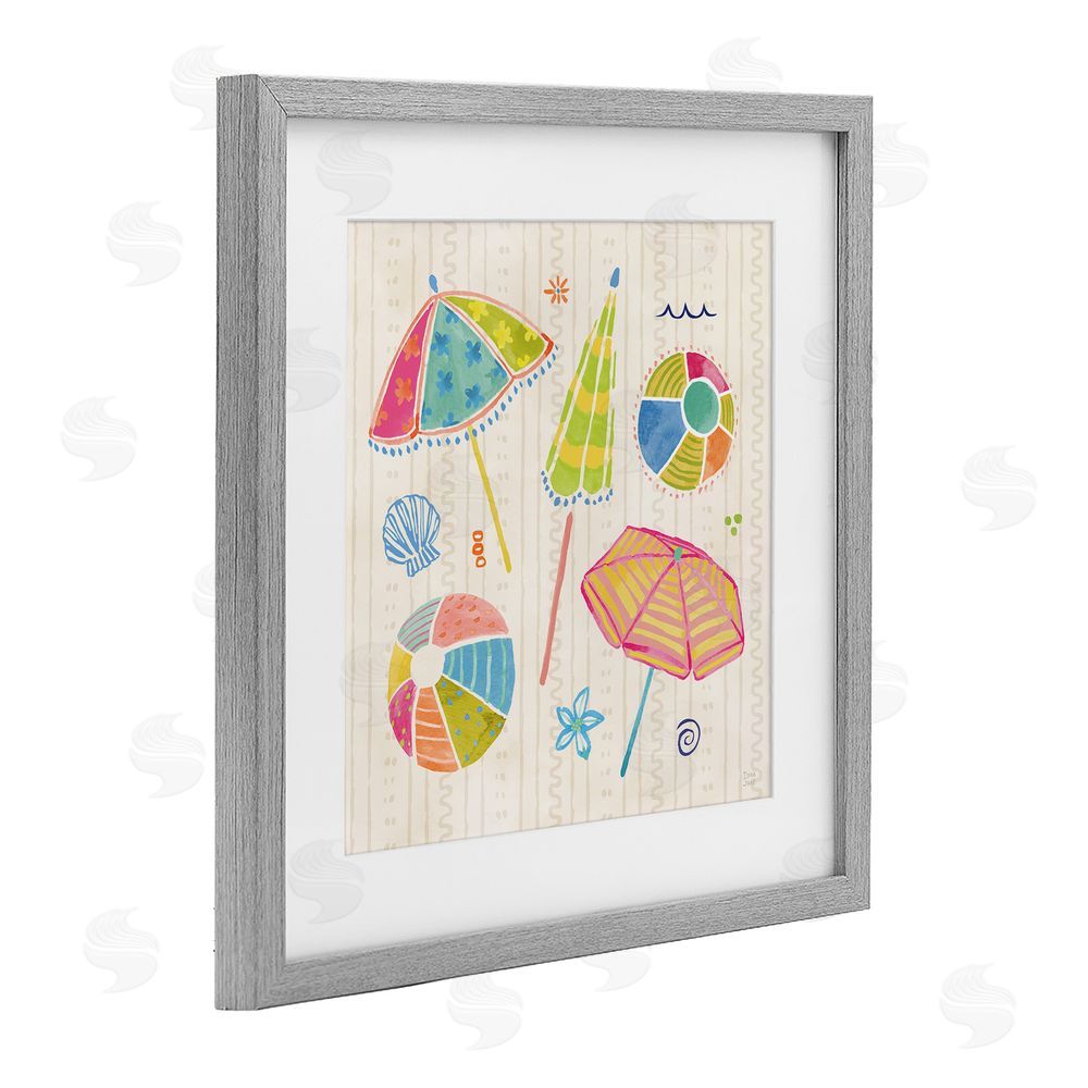 Dina June Fine In The Sunshine Gray Framed Print Under Glass Wall Art