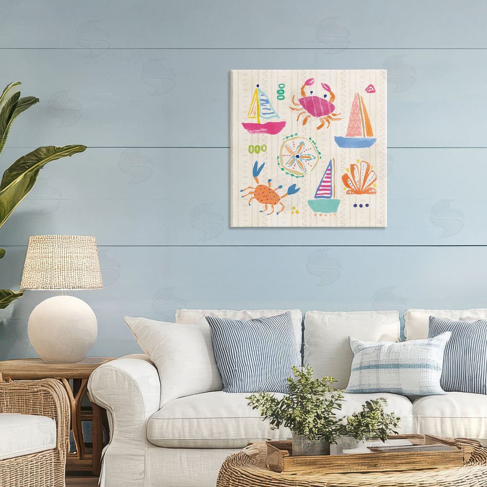 Dina June Nautical Fine In The Sunshine Stretched Canvas Wall Art in Room