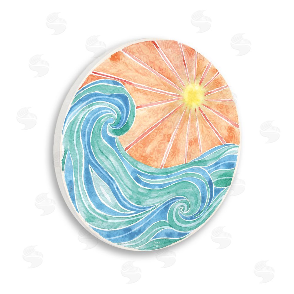 Wild Apple Fine In The Sunshine Waves Wall Plaque Printed Art