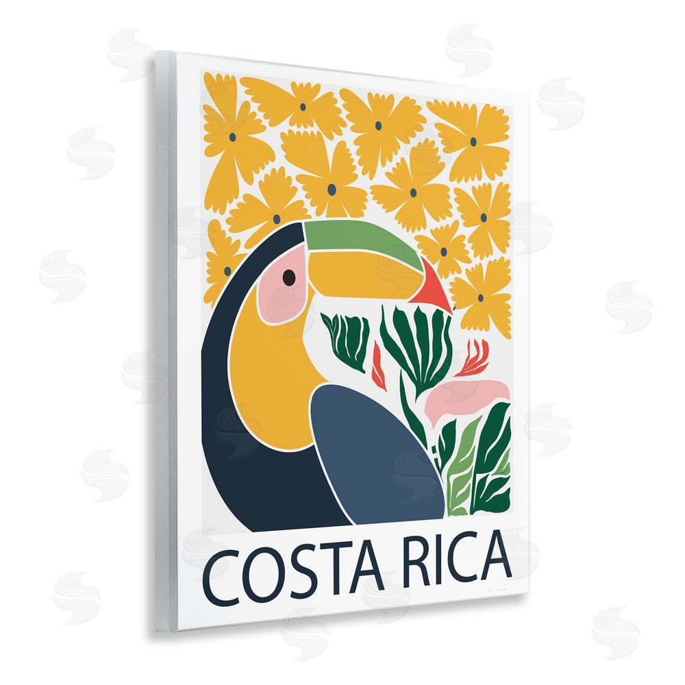 Omar Escalante Tropical Toucan & Flowers Wall Plaque Art Print