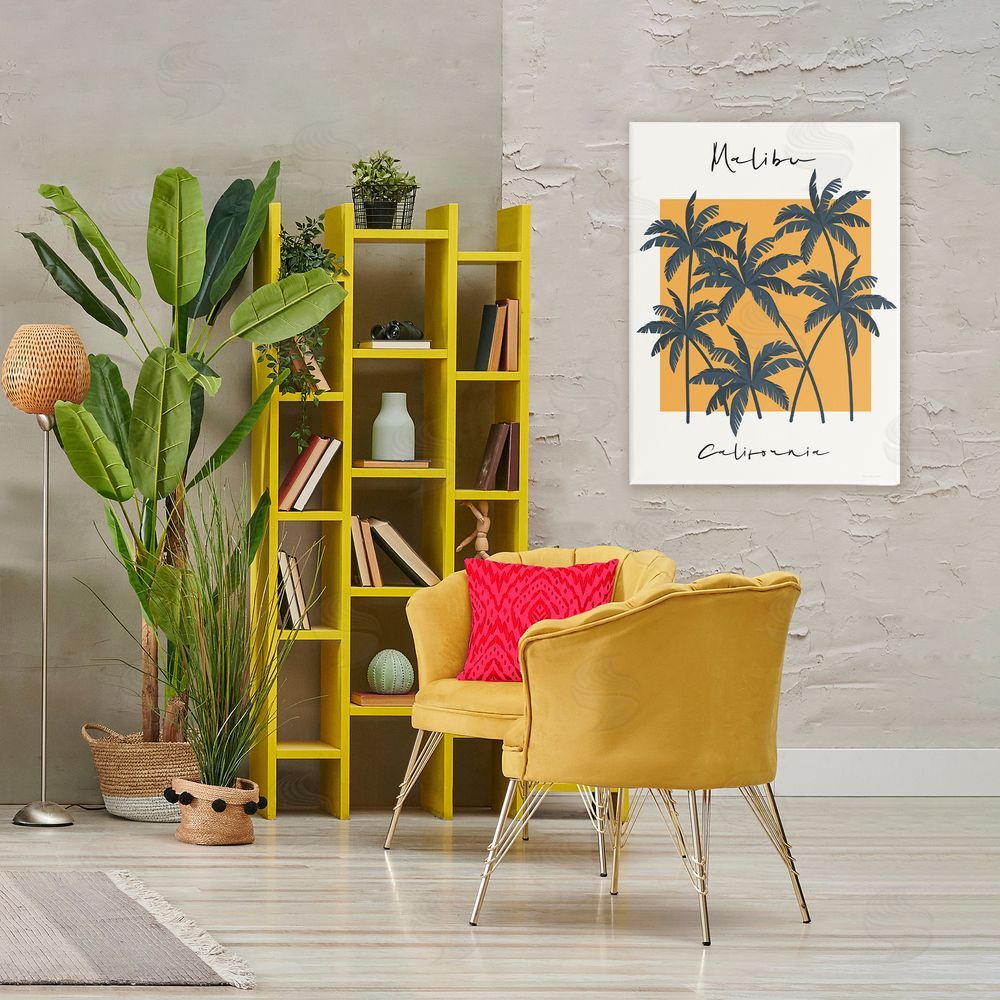 Wild Apple Malibu Retro Vibe Canvas Wall Art Print in Room
