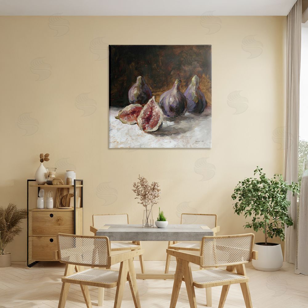 Danhui Nai Rustic Fig Still Life Stretched Canvas Wall Art in Room