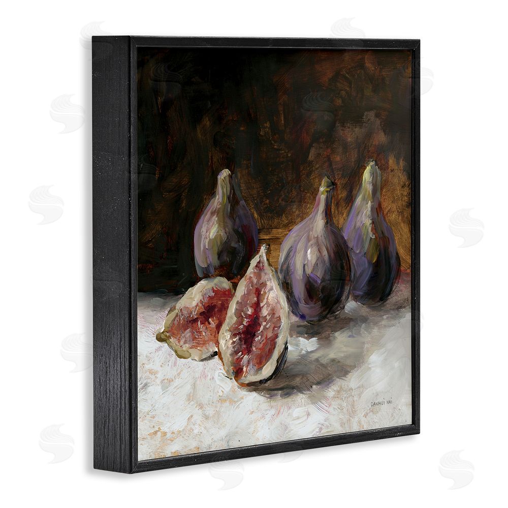 Danhui Nai Rustic Fig Still Life Black Framed Giclee Wall Art