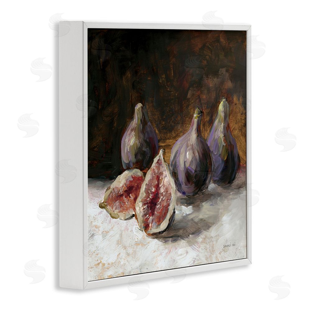 Danhui Nai Rustic Fig Still Life White Framed Giclee Wall Art