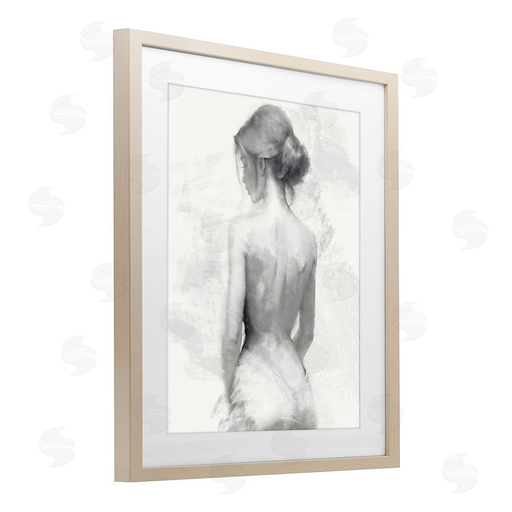 Kim Allen Mine Elegant Figure Brown Framed Print Under Glass Wall Art
