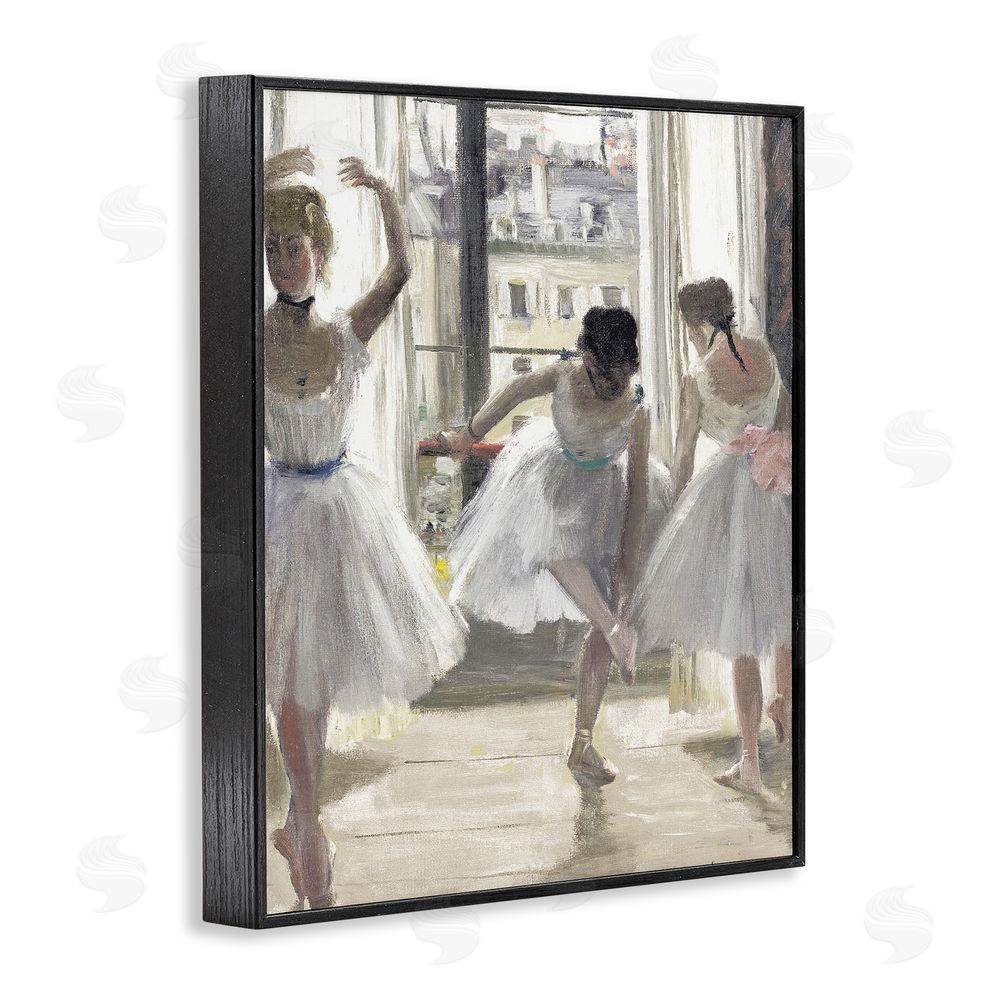 Leah Straatsma Ballet Class In Practice Black Framed Giclee Wall Art Print