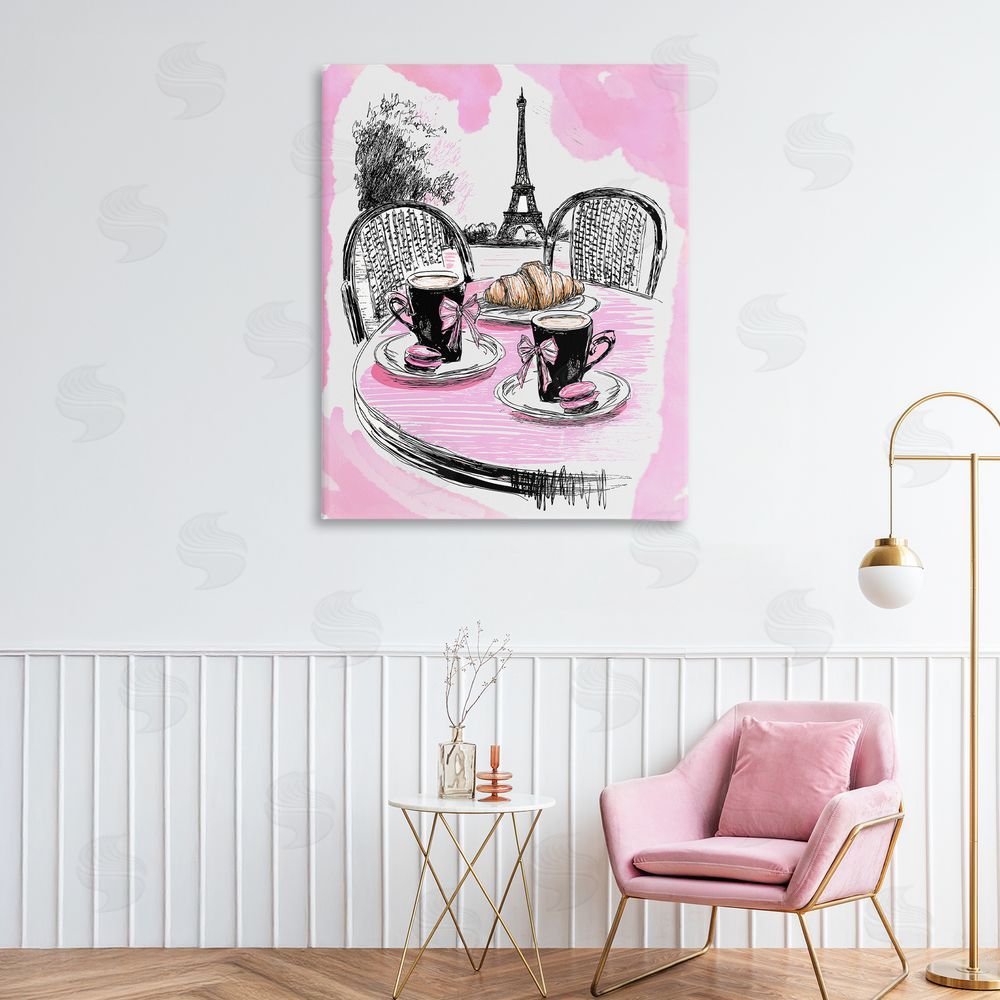 Jess Stempel Pink Parisian Cafe Breakfast