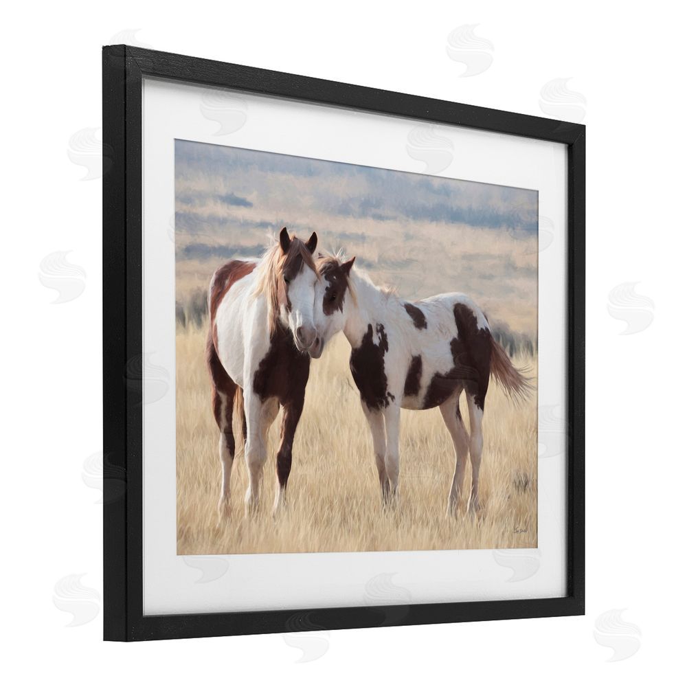 Lori Deiter A Mother's Equine Love Black Framed Print Under Glass Wall Art