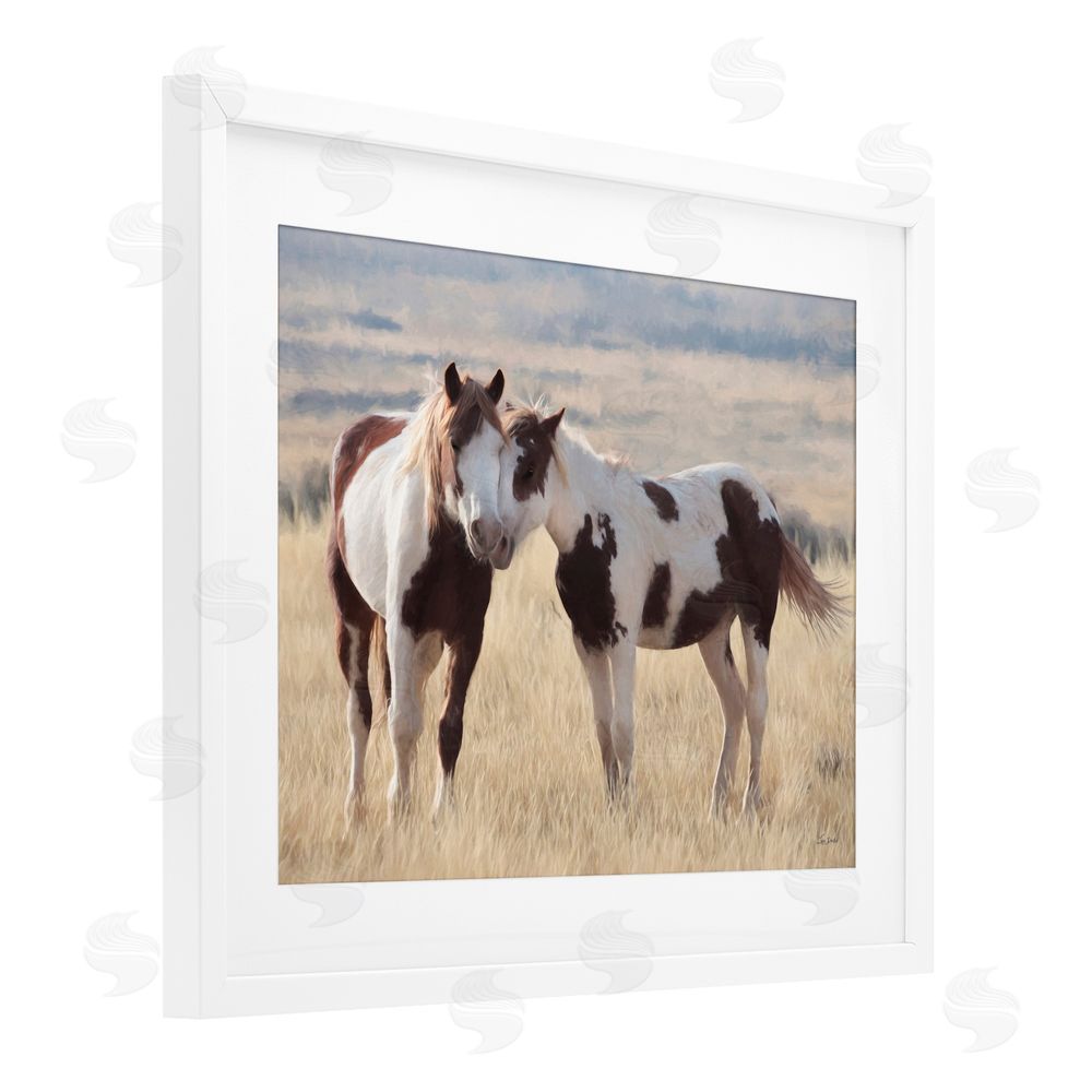 Lori Deiter A Mother's Equine Love White Framed Print Under Glass Wall Art